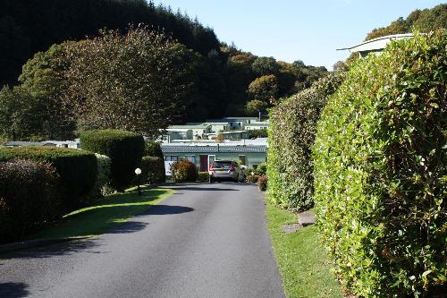 Caravans at Clywedog Park Mid Wales