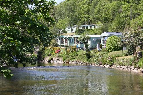 River Clywedog running along side our Caravan Park