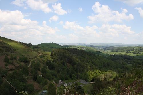 Lead mines beneath Clywedog Dam near Llanidloes