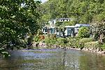 River Clywedog running along side our Caravan Park